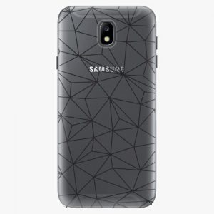 Plastový kryt iSaprio - Abstract Triangles 03 - black - Samsung Galaxy J7 2017