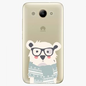 Plastový kryt iSaprio - Bear with Scarf - Huawei Y3 2017