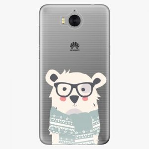 Plastový kryt iSaprio - Bear with Scarf - Huawei Y5 2017 / Y6 2017
