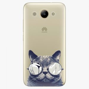 Plastový kryt iSaprio - Crazy Cat 01 - Huawei Y3 2017