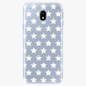 Plastový kryt iSaprio - Stars Pattern - white - Samsung Galaxy J3 2017