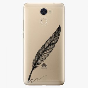 Plastový kryt iSaprio - Writing By Feather - black - Huawei Y7 / Y7 Prime