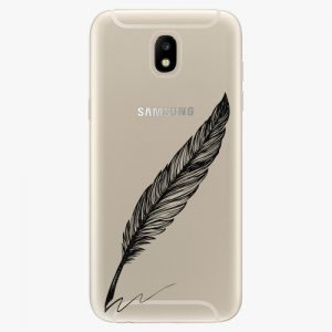 Plastový kryt iSaprio - Writing By Feather - black - Samsung Galaxy J5 2017