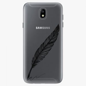 Plastový kryt iSaprio - Writing By Feather - black - Samsung Galaxy J7 2017