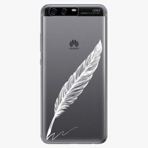 Plastový kryt iSaprio - Writing By Feather - white - Huawei P10 Plus