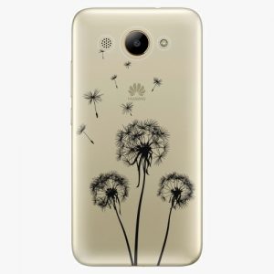 Plastový kryt iSaprio - Three Dandelions - black - Huawei Y3 2017