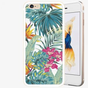 Plastový kryt iSaprio - Tropical White 03 - iPhone 6/6S - Gold