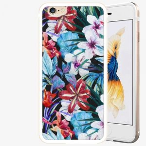 Plastový kryt iSaprio - Tropical Flowers 05 - iPhone 6 Plus/6S Plus - Gold