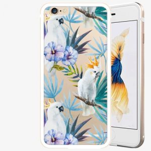 Plastový kryt iSaprio - Parrot Pattern 01 - iPhone 6/6S - Gold