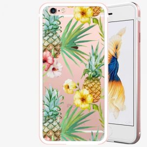 Plastový kryt iSaprio - Pineapple Pattern 02 - iPhone 6 Plus/6S Plus - Rose Gold