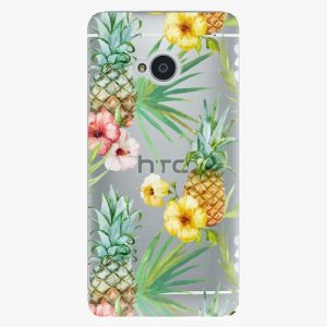 Plastový kryt iSaprio - Pineapple Pattern 02 - HTC One M7