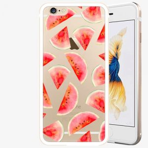 Plastový kryt iSaprio - Melon Pattern 02 - iPhone 6/6S - Gold