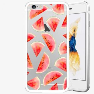 Plastový kryt iSaprio - Melon Pattern 02 - iPhone 6 Plus/6S Plus - Silver