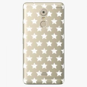 Plastový kryt iSaprio - Stars Pattern - white - Lenovo K6 Note