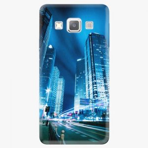 Plastový kryt iSaprio - Night City Blue - Samsung Galaxy A3