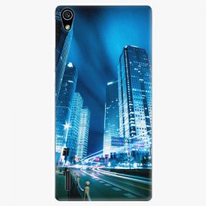 Plastový kryt iSaprio - Night City Blue - Huawei Ascend P7