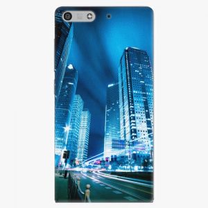 Plastový kryt iSaprio - Night City Blue - Huawei Ascend P7 Mini