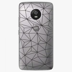 Plastový kryt iSaprio - Abstract Triangles 03 - black - Lenovo Moto G5