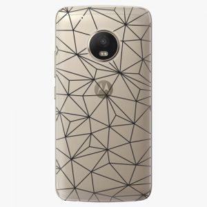 Plastový kryt iSaprio - Abstract Triangles 03 - black - Lenovo Moto G5 Plus
