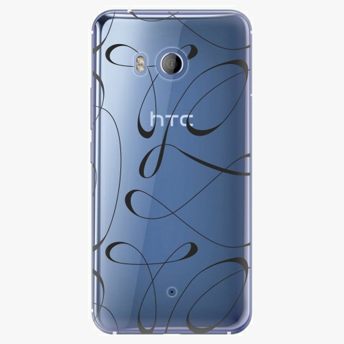Plastový kryt iSaprio - Fancy - black - HTC U11 Plastový kryt iSaprio - Fancy - black - HTC U11