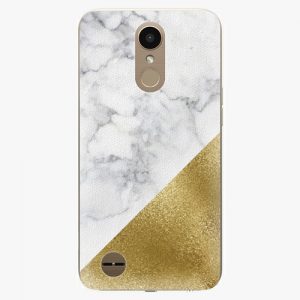 Plastový kryt iSaprio - Gold and WH Marble - LG K10 2017