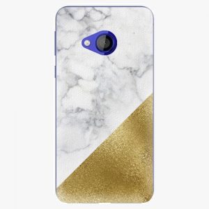 Plastový kryt iSaprio - Gold and WH Marble - HTC U Play