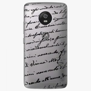 Plastový kryt iSaprio - Handwriting 01 - black - Lenovo Moto G5