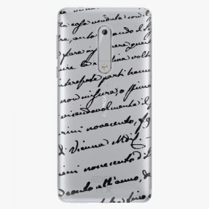 Plastový kryt iSaprio - Handwriting 01 - black - Nokia 5