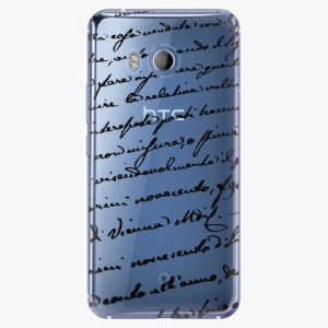 Plastový kryt iSaprio - Handwriting 01 - black - HTC U11