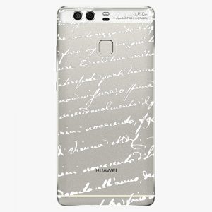 Plastový kryt iSaprio - Handwriting 01 - white - Huawei P9