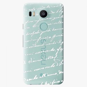 Plastový kryt iSaprio - Handwriting 01 - white - LG Nexus 5X