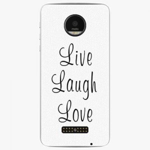 Plastový kryt iSaprio - Live Laugh Love - Lenovo Moto Z