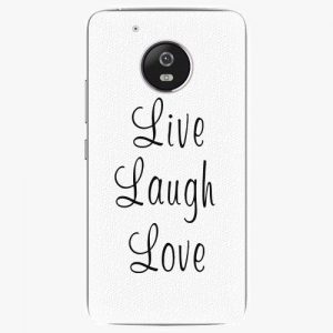 Plastový kryt iSaprio - Live Laugh Love - Lenovo Moto G5