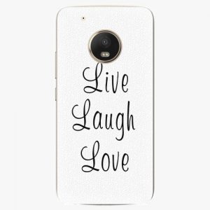 Plastový kryt iSaprio - Live Laugh Love - Lenovo Moto G5 Plus