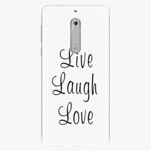 Plastový kryt iSaprio - Live Laugh Love - Nokia 5
