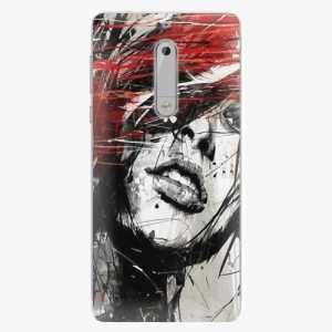 Plastový kryt iSaprio - Sketch Face - Nokia 5