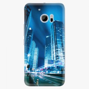 Plastový kryt iSaprio – Night City Blue Smart Rabbit – HTC 10