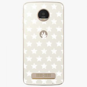 Plastový kryt iSaprio - Stars Pattern - white - Lenovo Moto Z Play