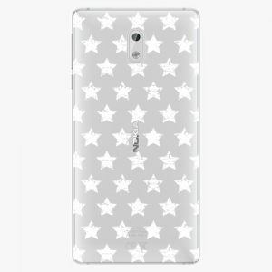 Plastový kryt iSaprio - Stars Pattern - white - Nokia 3