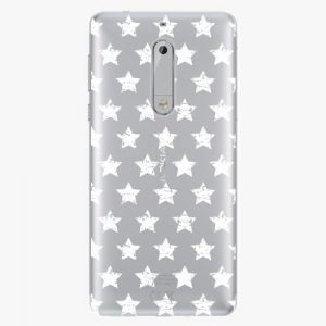 Plastový kryt iSaprio - Stars Pattern - white - Nokia 5