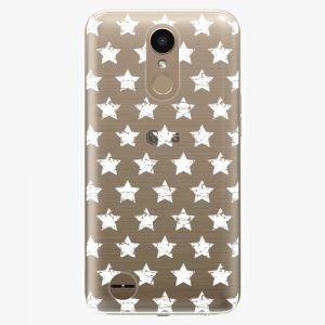 Plastový kryt iSaprio - Stars Pattern - white - LG K10 2017