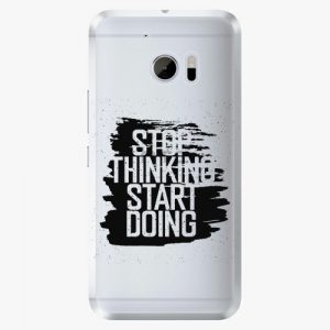 Plastový kryt iSaprio - Start Doing - black - HTC 10