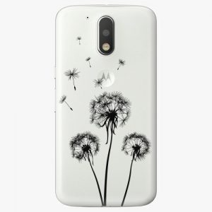 Plastový kryt iSaprio - Three Dandelions - black - Lenovo Moto G4 / G4 Plus