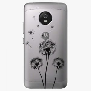 Plastový kryt iSaprio - Three Dandelions - black - Lenovo Moto G5