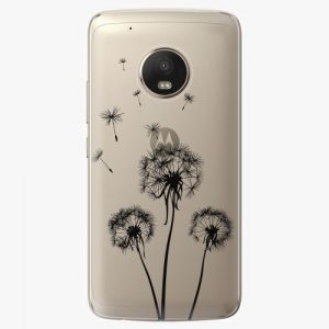 Plastový kryt iSaprio - Three Dandelions - black - Lenovo Moto G5 Plus