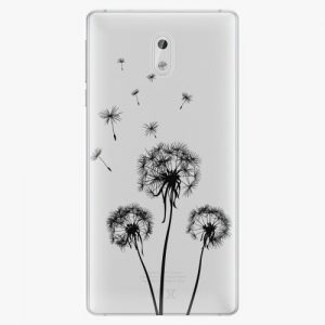 Plastový kryt iSaprio - Three Dandelions - black - Nokia 3