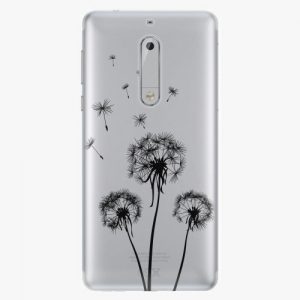 Plastový kryt iSaprio - Three Dandelions - black - Nokia 5