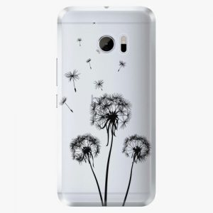 Plastový kryt iSaprio - Three Dandelions - black - HTC 10