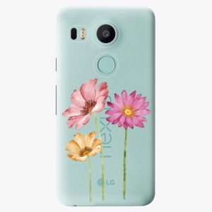 Plastový kryt iSaprio - Three Flowers - LG Nexus 5X