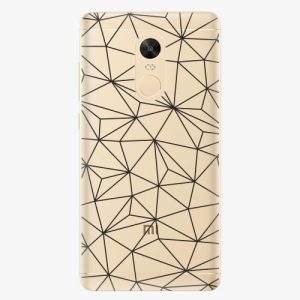 Plastový kryt iSaprio - Abstract Triangles 03 - black - Xiaomi Redmi Note 4X